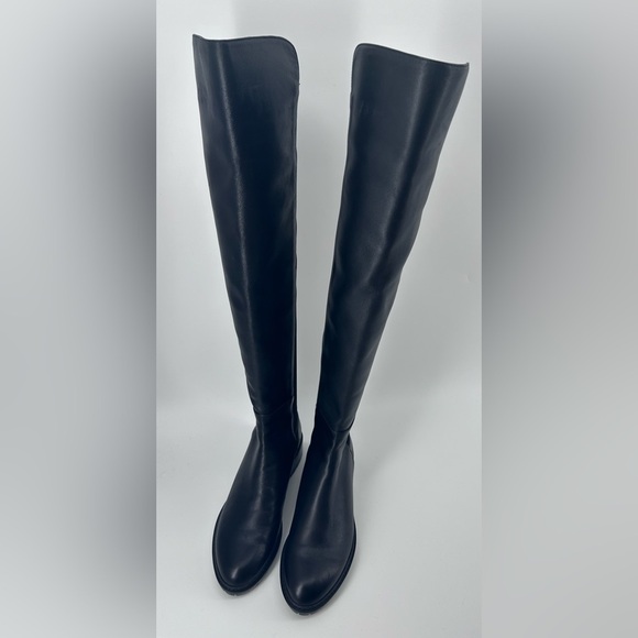 New $950 STUART WEITZMAN 5050 BOOT STRETCH LEATHER OVER THE KNEE BLACK 7.5 S4829 - Picture 8 of 16
